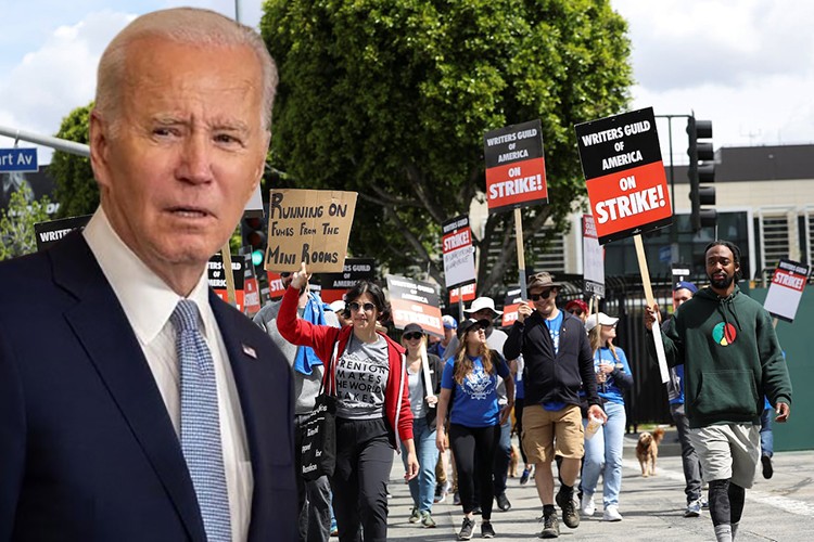 Biden, Hollywood senaristlerine destek verdi