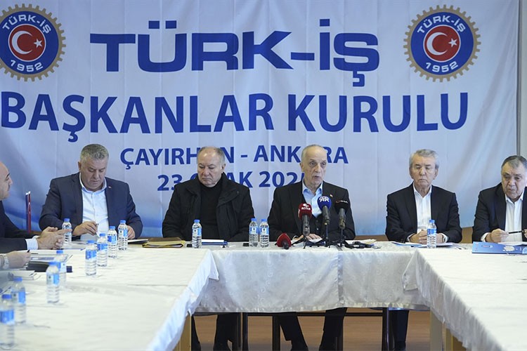 TÜRK-İŞ Başkanlar Kurulu toplandı