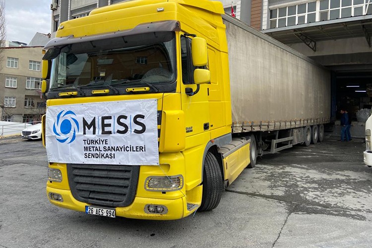 MESS'ten Deprem Bölgelerine Yardım