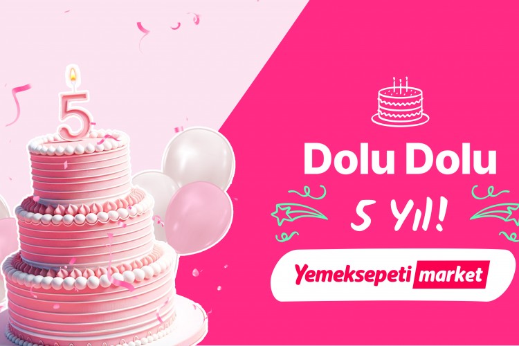 Yemeksepeti Market, 5. Yılını Yüz Binlerce Hediye Dağıtarak Kutluyor