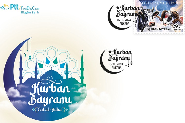 PTT'den Kurban Bayramı konulu anma pulu ve ilkgün zarfı
