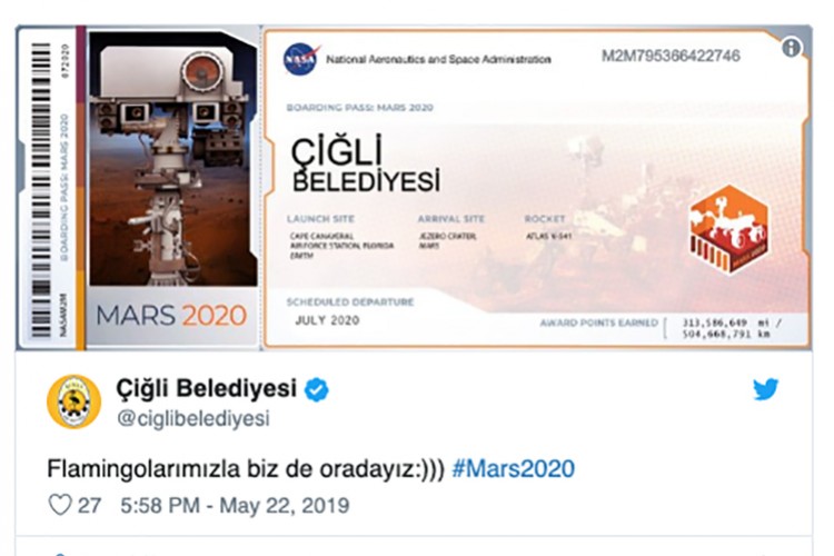 Mars'a bilet aldı