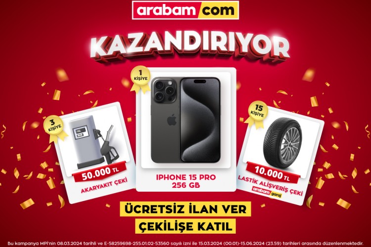 arabam.com'a ilan verenler hediye kazanma şansı yakalıyor