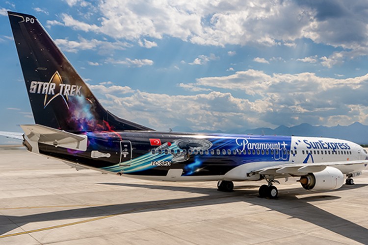 SunExpress, Star Trek ile havalanıyor