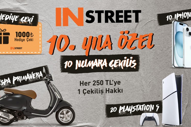 IN STREET'ten 10. Yıla Özel 10 Numara Çekiliş