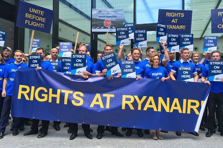 Belçika'daki Ryanair pilotları greve gidiyor