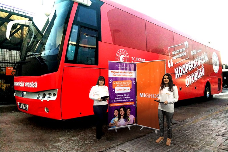 Kooperatifçilik otobüsü yola çıktı