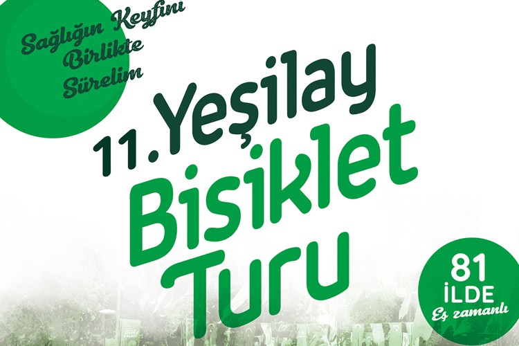 11. Yeşilay Bisiklet Turu 5 Mayıs Pazar günü düzenleniyor