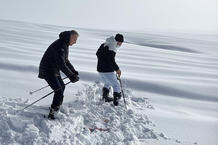 Handüzü Yaylası, kayakçıların yeni adresi oldu