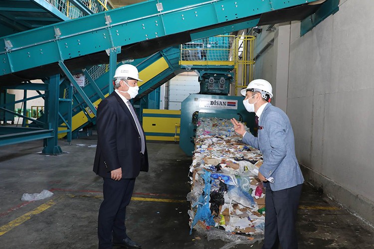 Dönüşüm tesisinde çalışmalar sürüyor