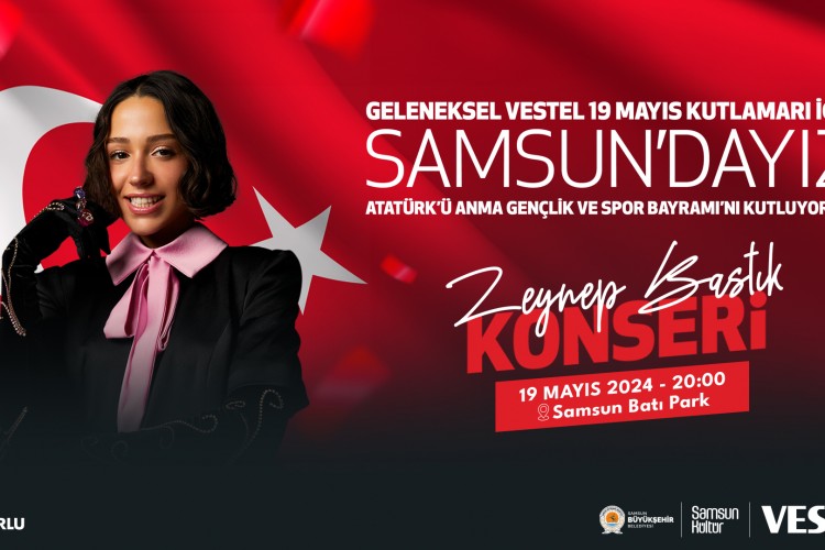 Samsun, 19 Mayıs coşkusunu bu yıl da Vestel ile kutlayacak