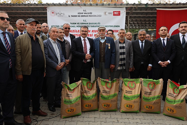 Iğdır'da çiftçilere 419 ton tohum desteği