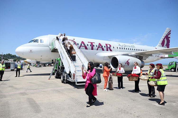 Trabzon ile Doha arasında ilk uçak seferi gerçekleştirildi