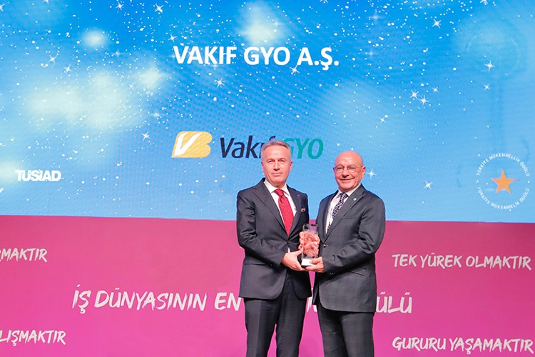 Vakıf GYO, Türkiye Mükemmellik Ödülü'nün sahibi oldu
