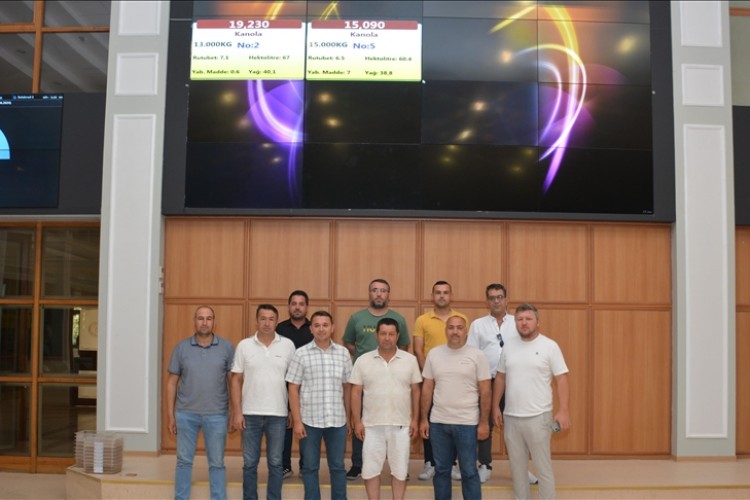 Edirne'de yeni mahsul kanolanın tonu 19 bin 230 liradan satıldı