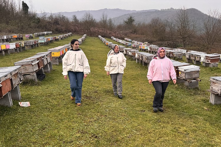 Annenin arıcılık tutkusu iki kızına da geçti