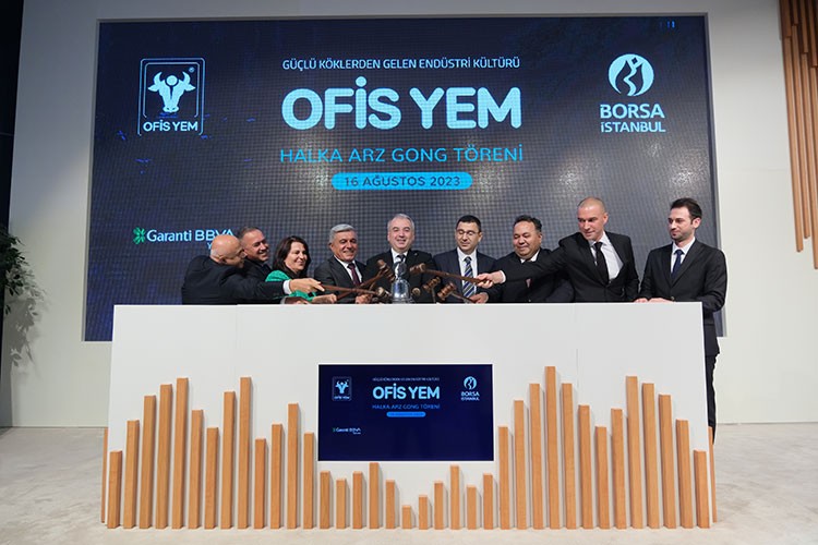 Borsa İstanbul'da gong Ofis Yem için çaldı