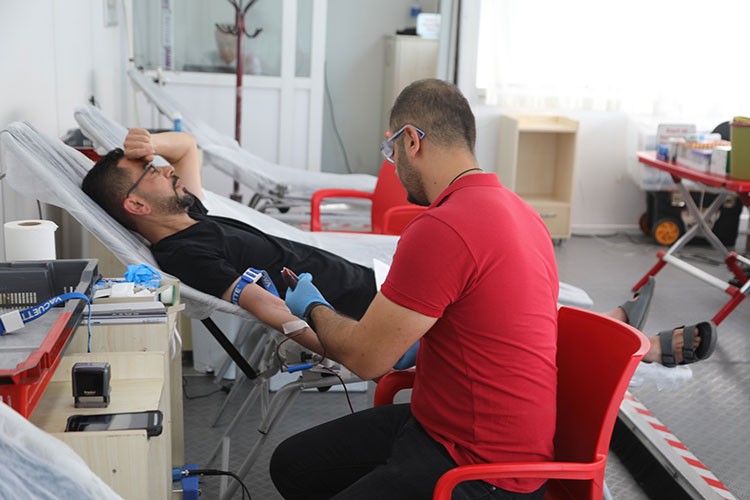 Bodrum'da kan bağışı etkinliği düzenlendi